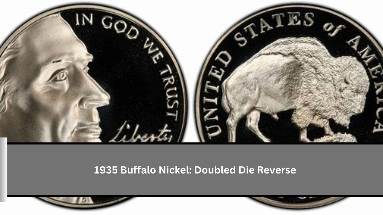 1935 Buffalo Nickel: Doubled Die Reverse