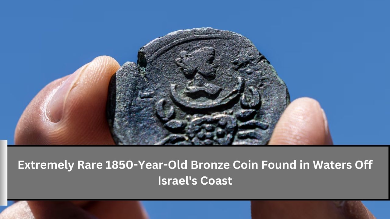 Extremely Rare 1850-Year-Old Bronze Coin Found in Waters Off Israel's Coast