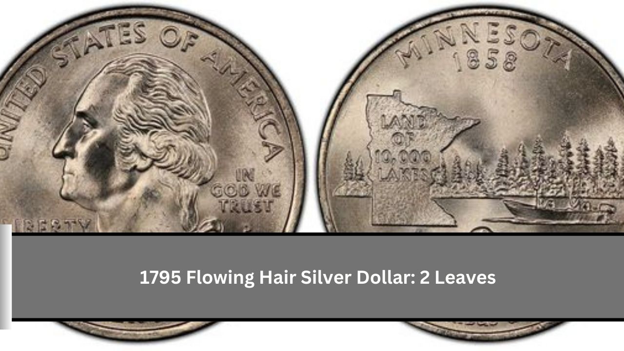 1795 Flowing Hair Silver Dollar: 2 Leaves